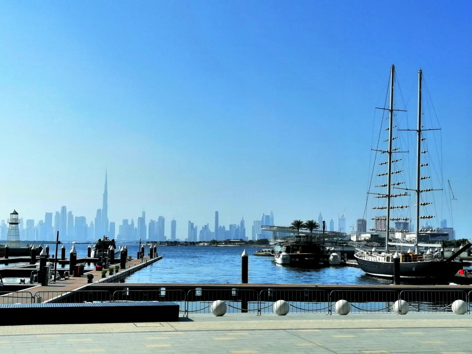 The marina at Dubai Creek Harbour